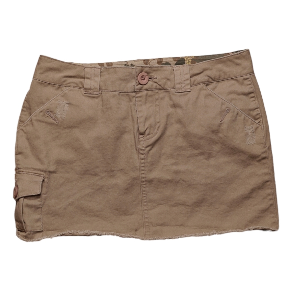 Khaki Mini Skirt